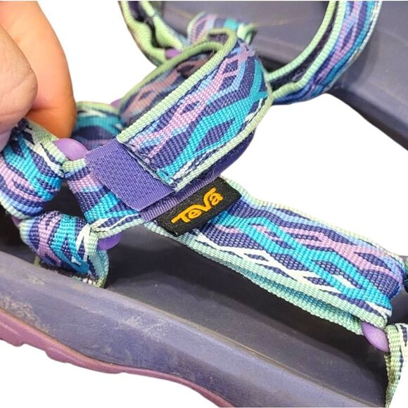 Teva Youth Purple Teal Hurricane XLT 2 Sandal Size US 4 - Picture 4 of 5
